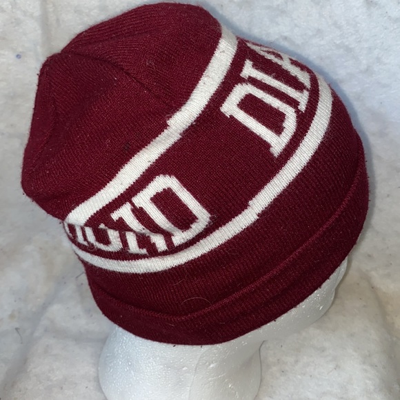 Diamond Supply Co Burgundy And White Beanie - Picture 5 of 9